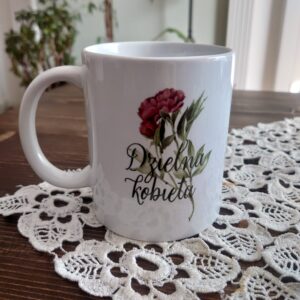 kubek ,dzielna kobieta